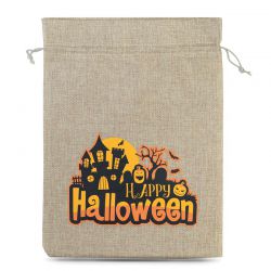 Zakjes Halloween 1 / jute, 30 x 40 cm - natuurlijke kleur Jute zakken