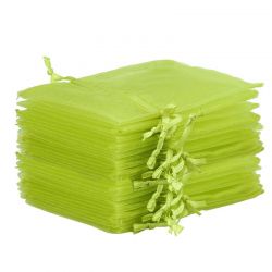 Organza zakjes 26 x 35 cm - groen Groene zakjes