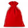 Fluwelen zakje 30 x 40 cm - rood Velours tassen