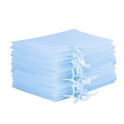 Organza zakjes 40 x 55 cm - hemelsblauw Organza zakken