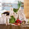 Linnen zakjes voor groenten (3 st) en katoenen zakken voor inkopen (2 st) (PL) Boodschappentassen met hengsels