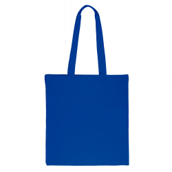 Een katoenen tas 38 x 42 cm met lange hengsels - blauw Katoenen zakjes
