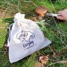 Zak à la linnen met print 22 x 30 cm - natuurlijke kleur / voor champignons (PL) Tuin- en huisplanten