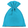 Katoenen zakjes 15 x 20 cm - turquoise Turquoise zakjes