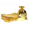 Metaalachtige zakjes 18 x 24 cm - goud metallic Middelgrote zakjes