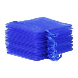 Organza zakjes 7 x 9 cm - blauw Lavendel en potpourri