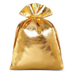 Metaalachtige zakjes 12 x 15 cm - goud metallic Metaalachtige zakjes