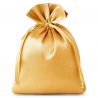 Satijnen zakjes 8 x 10 cm - goud Gouden zakjes