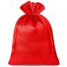 Satijnen zakjes 22 x 30 cm - rood Satijnen tassen