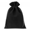 Fluwelen zakjes 22 x 30 cm - zwart Velours tassen