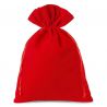 Fluwelen zakjes 26 x 35 cm - rood Velours tassen