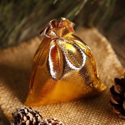 Metaalachtige zakjes 15 x 20 cm - goud metallic Kerst tassen