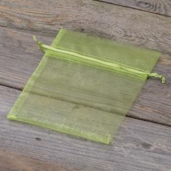 Organza zakjes 12 x 15 cm - groen Middelgrote zakjes