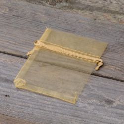 Organza zakjes 8 x 10 cm - goud Zeepjes