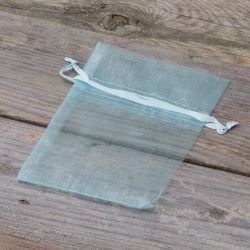 Organza zakjes 9 x 12 cm - hemelsblauw Baby Shower
