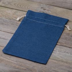 Jeans zakje 22 x 30 cm - blauw Grote Zakken 22x30 cm