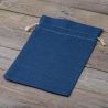 Jeans zakje 26 x 35 cm - blauw Op reis