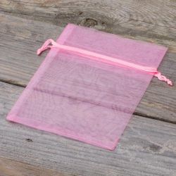 Organza zakjes 11 x 14 cm - roze Baby Shower