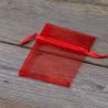 Organza zakjes 7 x 9 cm - rood Valentijn