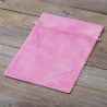 Fluwelen zakjes 22 x 30 cm - lichtroze Roze zakjes