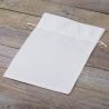 Fluwelen zakjes 26 x 35 cm - wit Witte zakjes