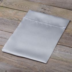Satijnen zakjes 22 x 30 cm - zilver Zilveren / grijze zakjes