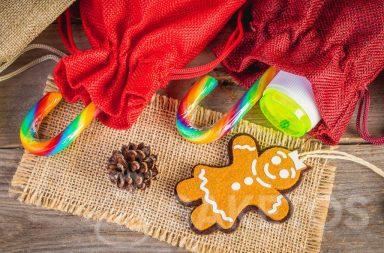 4. Kerstzakjes gemaakt van stof voor Sinterklaas-en Kerstgeschenken
