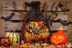 Organza zakjes zijn geweldig handig voor allerlei Halloween decoraties