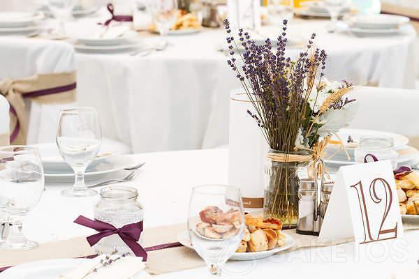 Lavendel bruiloftdecoraties