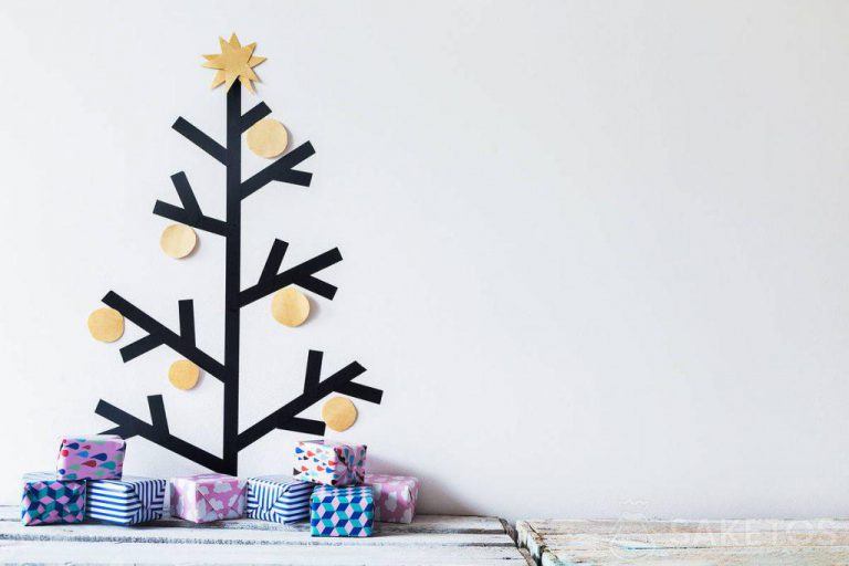 Kerstboom gemaakt van washi tape - Japanse decoratieve tape
