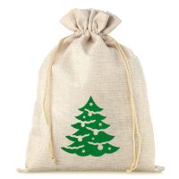 Jute zakjes 30 x 40 cm - Kerstmis - Kerstboom Kerst tassen