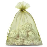 Organza zakjes 22 x 30 cm - olijf groen Druiven bescherming