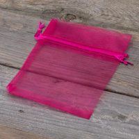 Organza zakjes 11 x 14 cm - fuchsia Voor kinderen