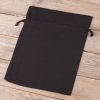 Katoenen zaks 22 x 30 cm - zwart Katoenen zakjes