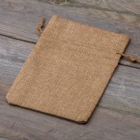 Jute zakjes 15 x 20 cm - lichtbruin Voor kinderen