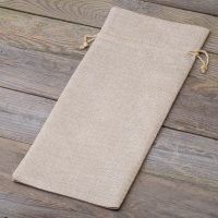 Jute zakje 16 x 37 cm - lichte natuurlijke kleur Voor kinderen