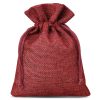 Jute zakjes 12 x 15 cm - bordeaux Bordeaux zakken
