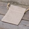 Jute zakjes 9 x 12 cm - lichte natuurlijke kleur Kleine zakjes