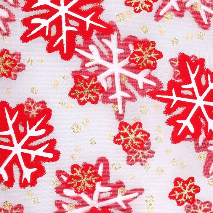 Organza zakjes met print 15 x 20 cm - Kerstmis / 1 Organza zakjes
