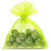 Organza zakjes 11 x 14 cm - neon groen Kleine Zakjes 11x14 cm