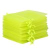 Organza zakjes 11 x 14 cm - neon groen Groene zakjes