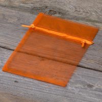 Organza zakjes 11 x 14 cm - oranje Lavendel en potpourri