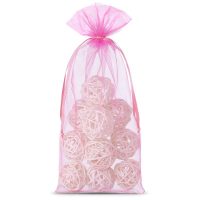 Organza zakjes 13 x 27 cm - roze Middelgrote Zakjes 13x27 cm