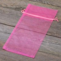 Organza zakjes 13 x 27 cm - roze Voor kinderen