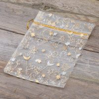 Organza zakjes 15 x 20 cm - Kerstmis / 8 Cosmetica