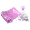 Organza zakjes 15 x 20 cm - lichtpaars Vrouwendag