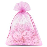 Organza zakjes 15 x 20 cm - roze Roze zakjes