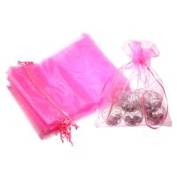 Organza zakjes 15 x 20 cm - roze Organza zakjes