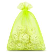 Organza zakjes 22 x 30 cm - neon groen Druiven bescherming