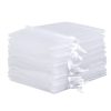 Organza zakjes 22 x 30 cm - wit Organza zakken